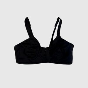 Spanx Black Support Bra 38D Back Closure Soft Cup Stretch Comfort